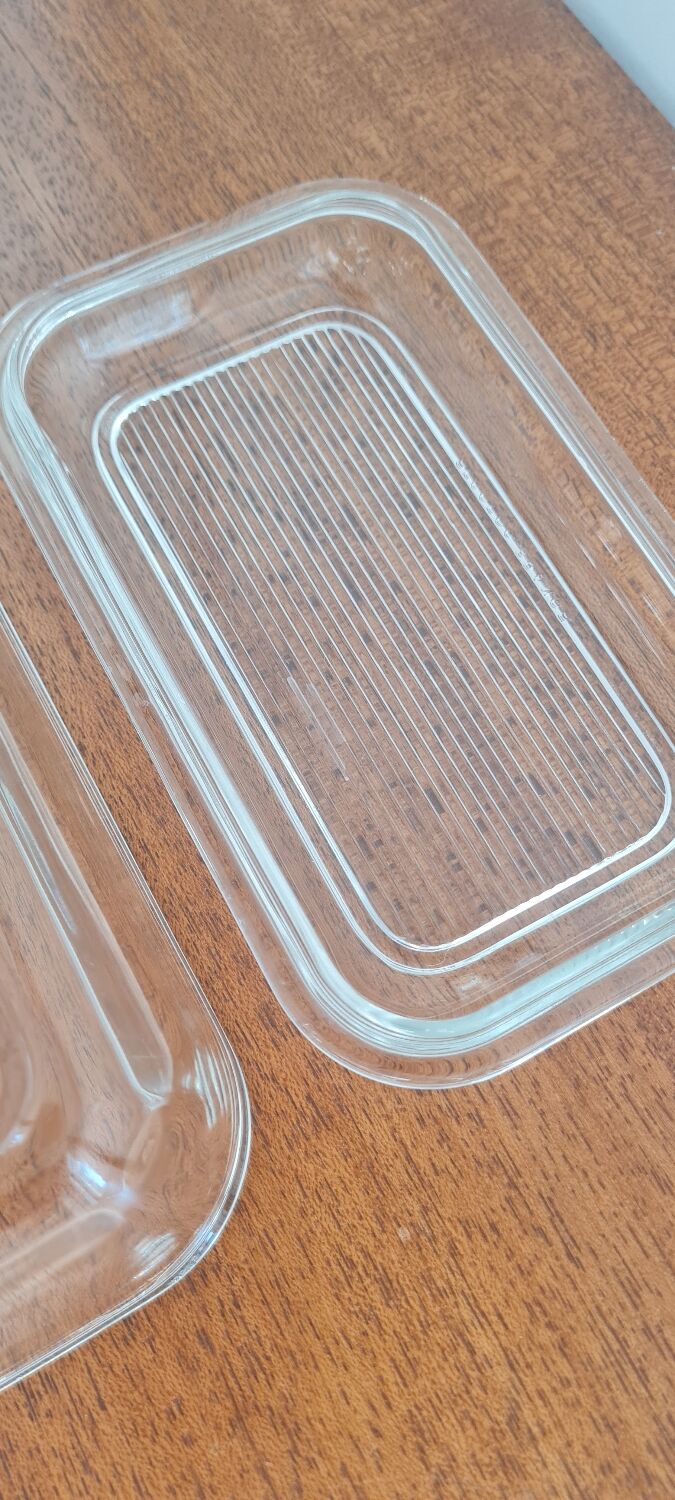 Arcoroc glass butter tray
