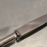 Dessert knife in silver metal signed Christofle model Boréal