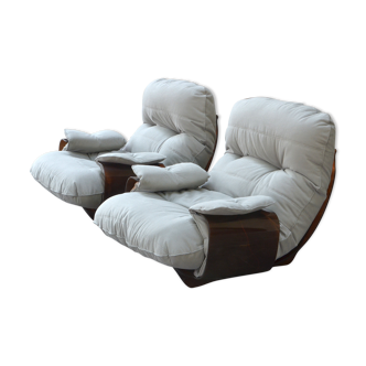 Pair of chairs "Marsala" by Michel Ducaroy for Ligne Roset