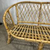 Rattan bench