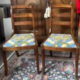 2 chaises en merisier