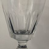 Suite of 5 old Baccarat walking glasses in crystal and glass