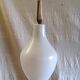 Scandinavian suspension design in white glass and brass - 1950s/60s