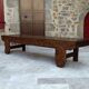 Important banc indonésien en bois sculpté, Début XXe
