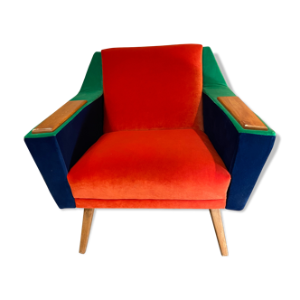 Fauteuil multicolore