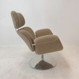 Fauteuil tulipe et pouf par Pierre Paulin pour Artifort, années 1980