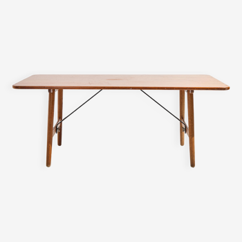 Table à manger en teck 158 par Børge Mogensen pour Søborg