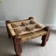 Charpoy stool wood and rope