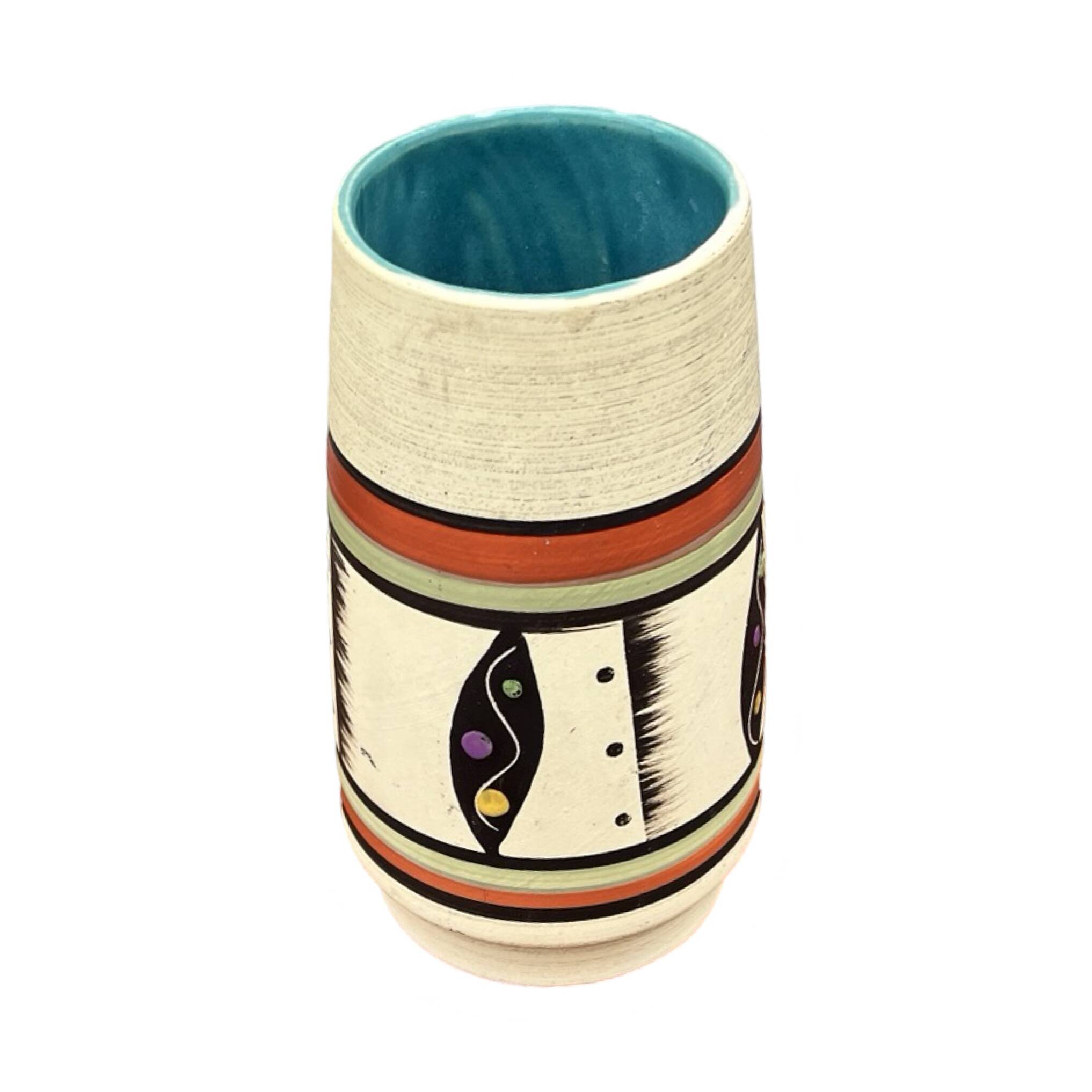 Interesting Bay Keramik ceramic vase, New look, Germany 1970s.