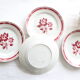 Set de 4 assiettes Badonviller, vintage français