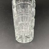 Vase en verre à facettes