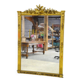 Large 19th Century Gilded Stucco Mirror