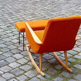 Scandinavian years 50-60 rocking orange