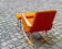 Scandinavian years 50-60 rocking orange
