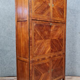 Secretary guillotine Louis XVI era in marquetry around 1760-1780