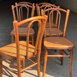 6 chairs bistro old cannage