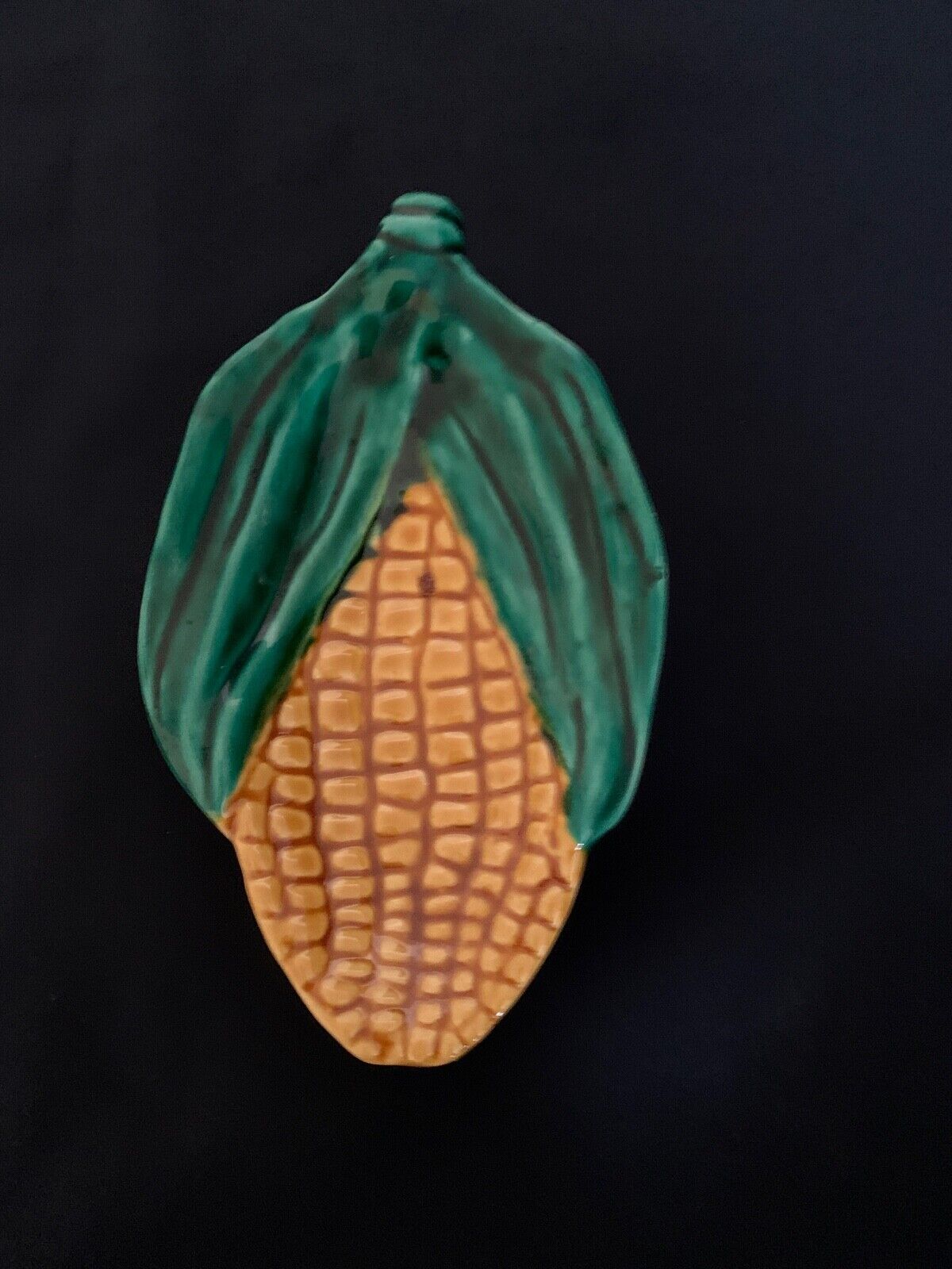 Trinket bowl in the shape of corn cobs signed Vallauris