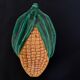 Trinket bowl in the shape of corn cobs signed Vallauris