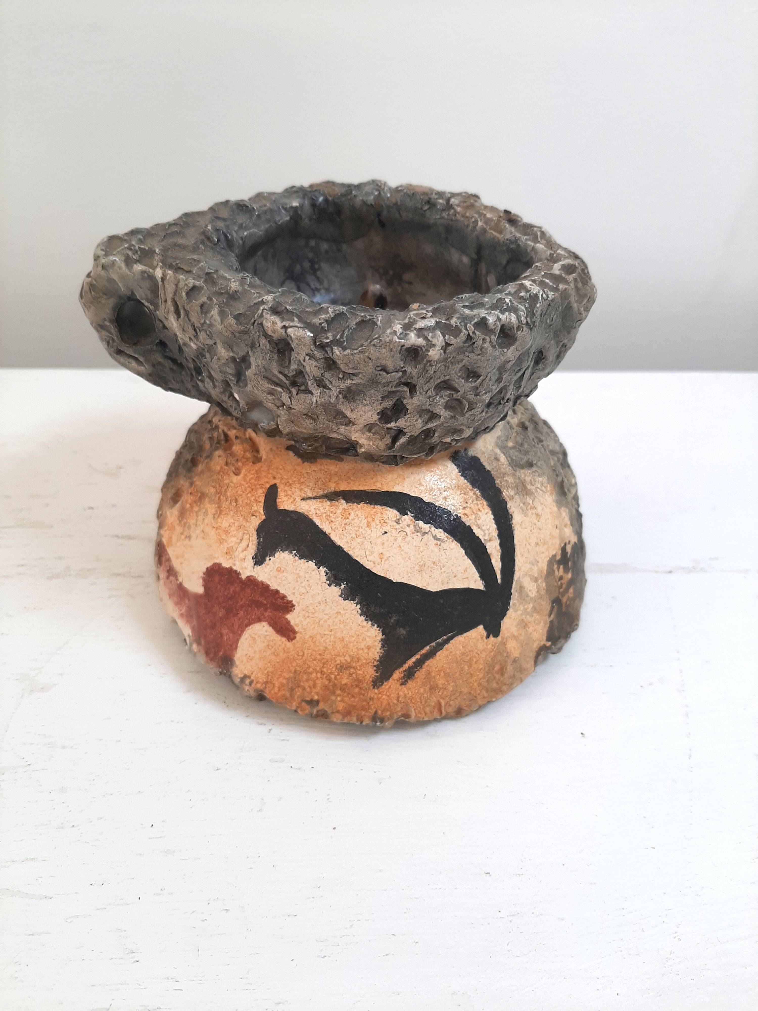 Candle holder André Quiron Vallauris