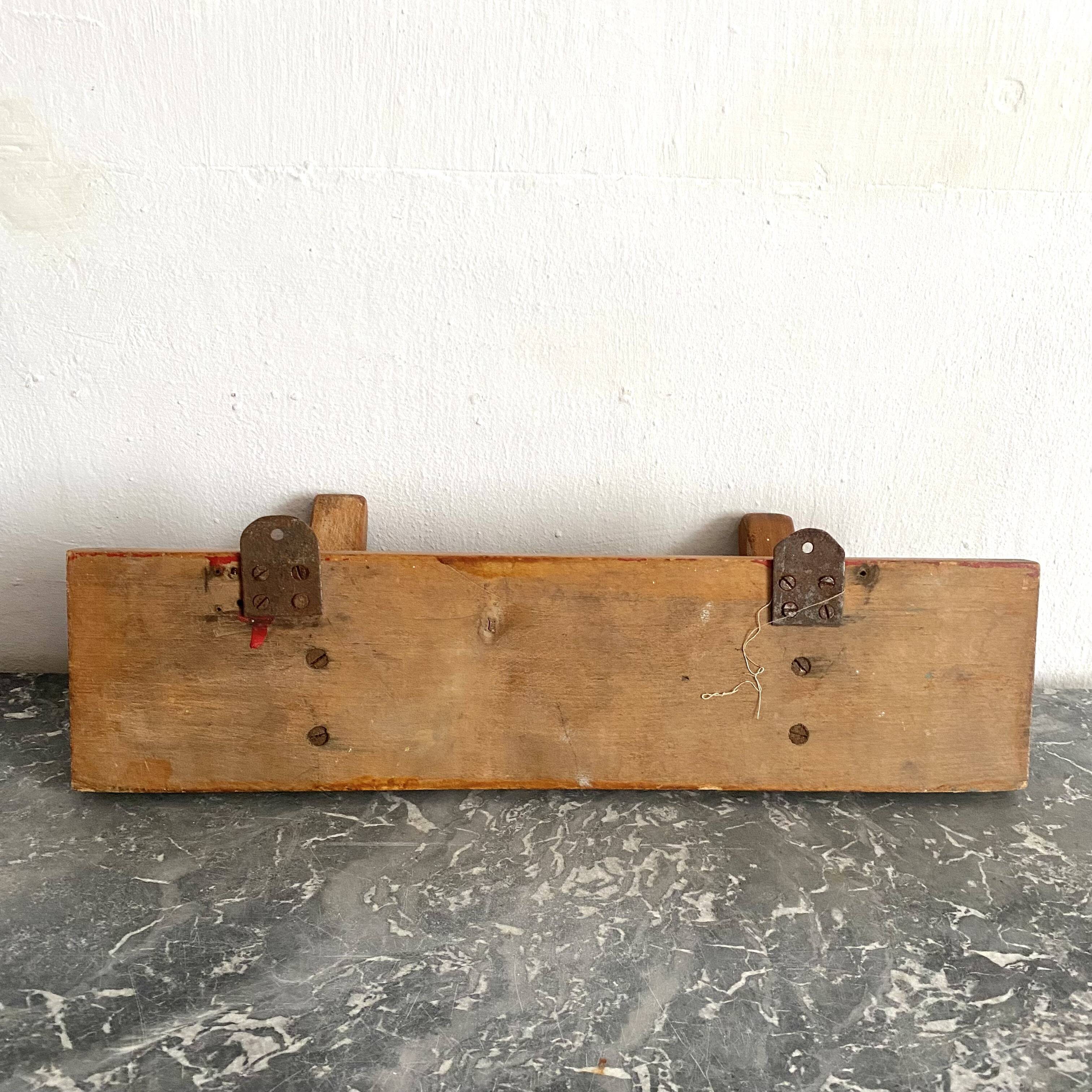 Minimalist wall coat rack from the 40s-50s