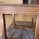 Beautiful square dining table in solid walnut, Art Deco style / 1930s.