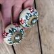 Retro door knobs in genuine sandstone