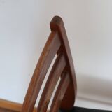 Pair of Scandinavian chairs skaï black