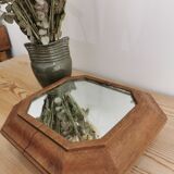 Mirror underside in solid wood art deco