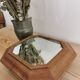 Mirror underside in solid wood art deco