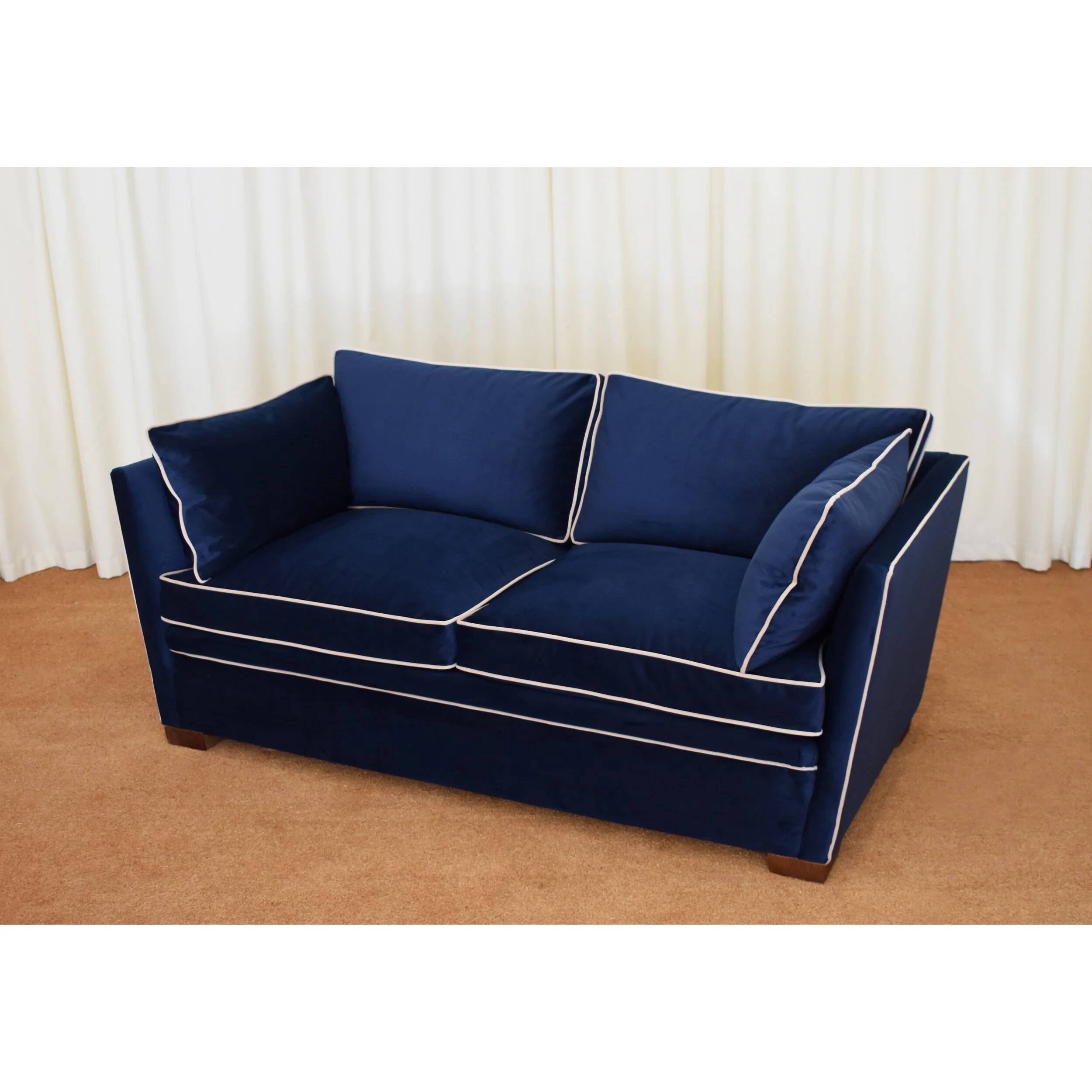 Canapé ancien bleu, Portugal 1980