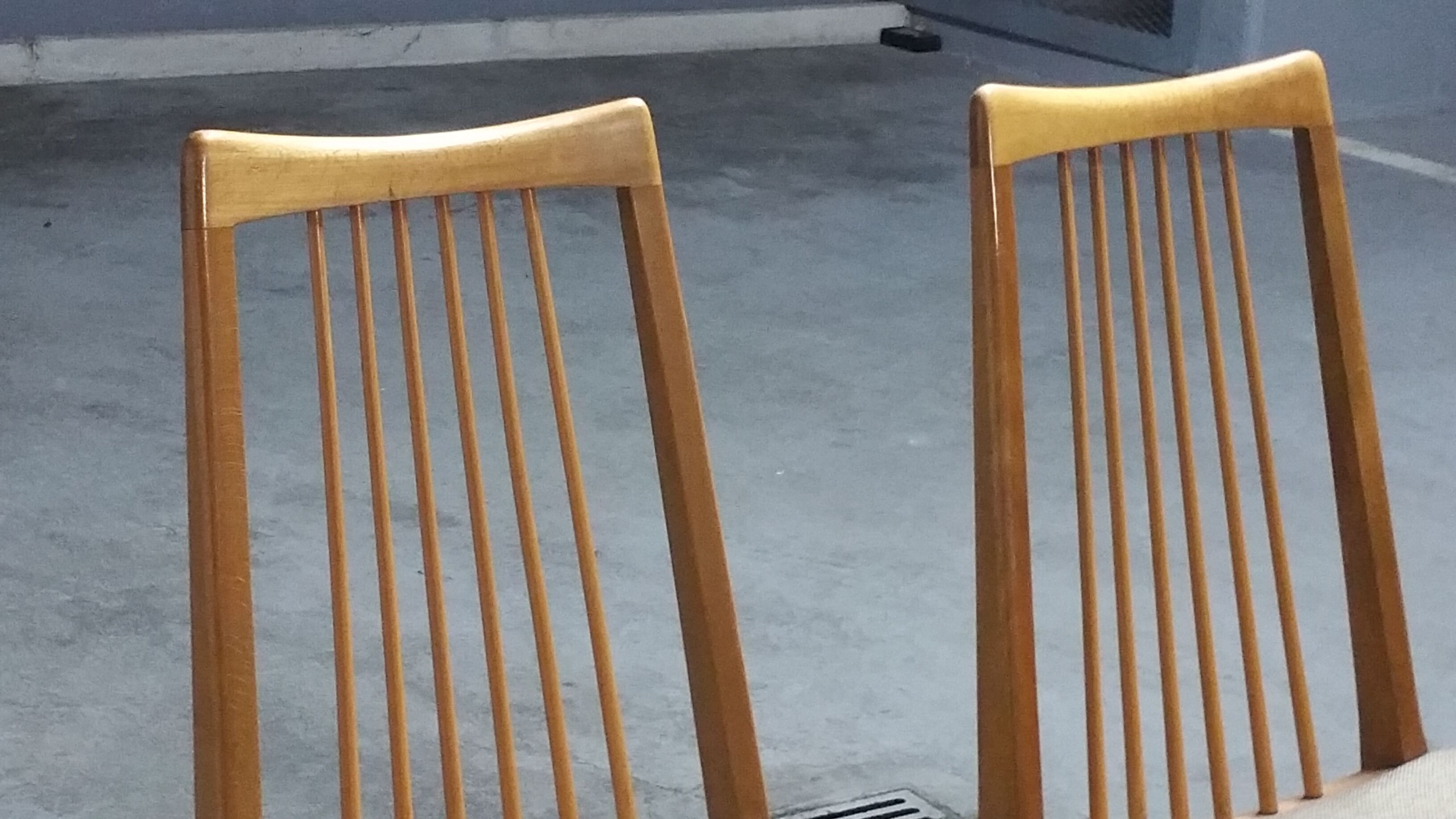 6 chairs Scandinavian years 50 60 Lubke