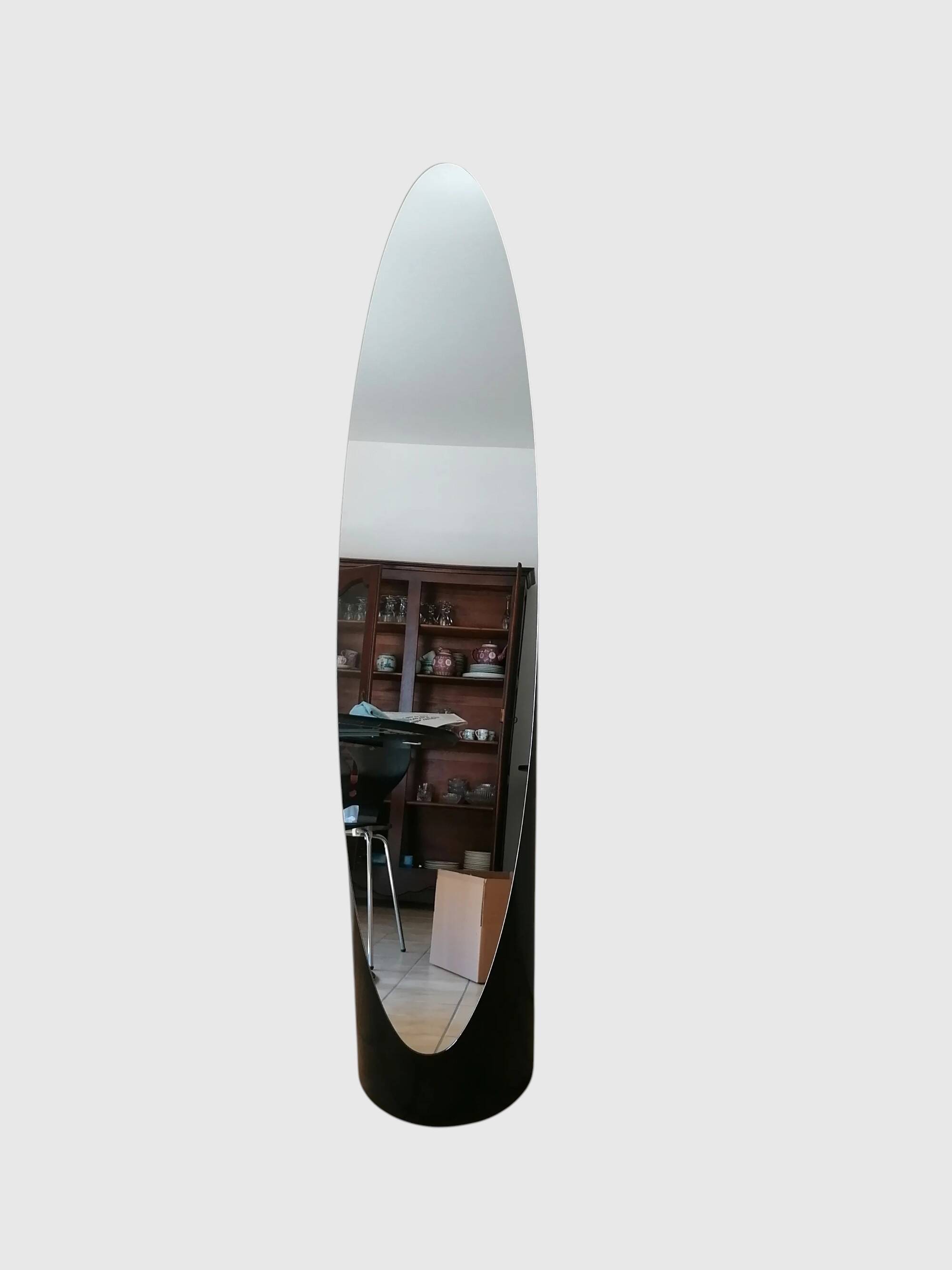 Miroir Lipstick noir 145 cm design esprit Roger Lecal