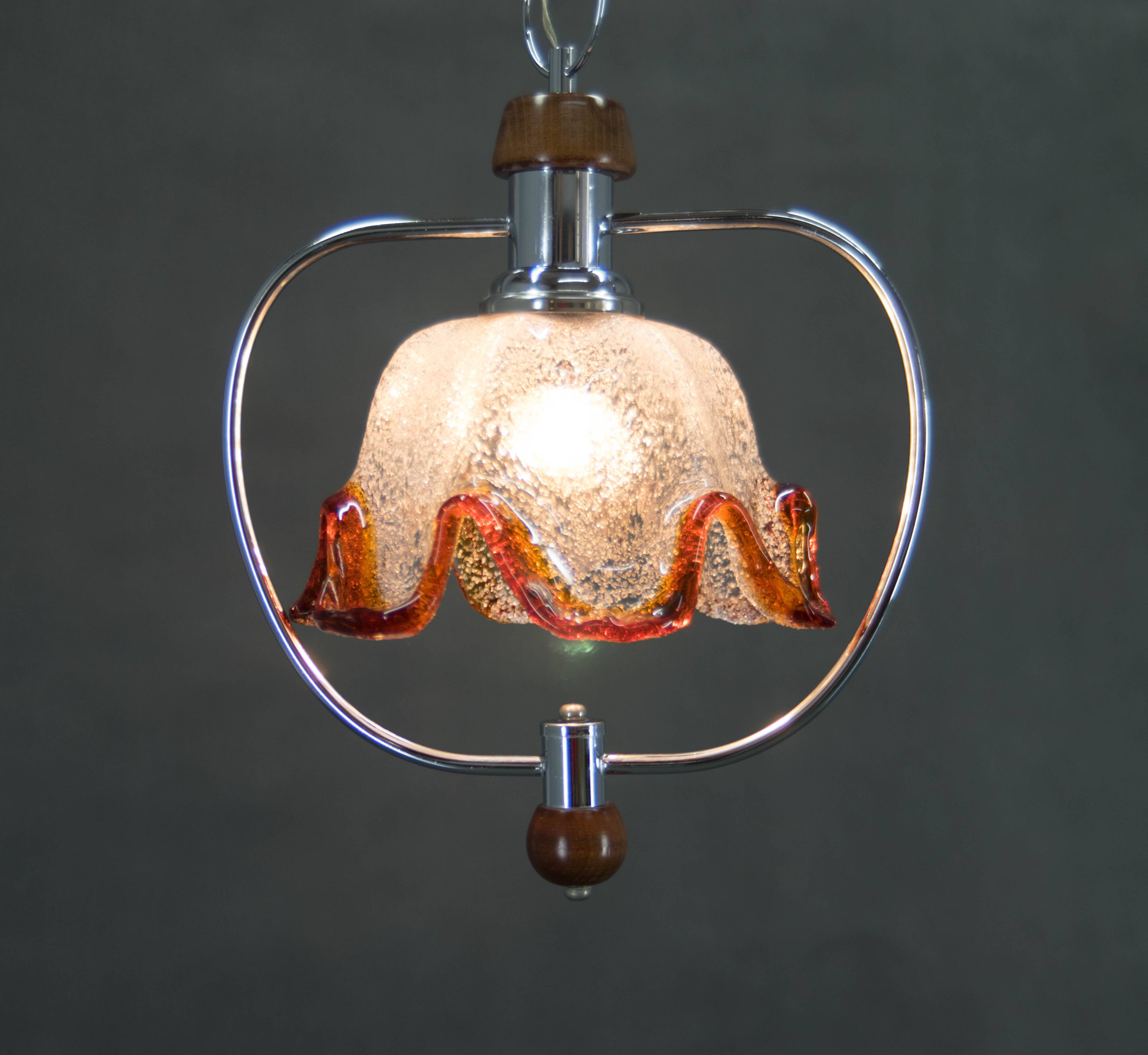 Murano Glass Pendant, Italy, 1980s