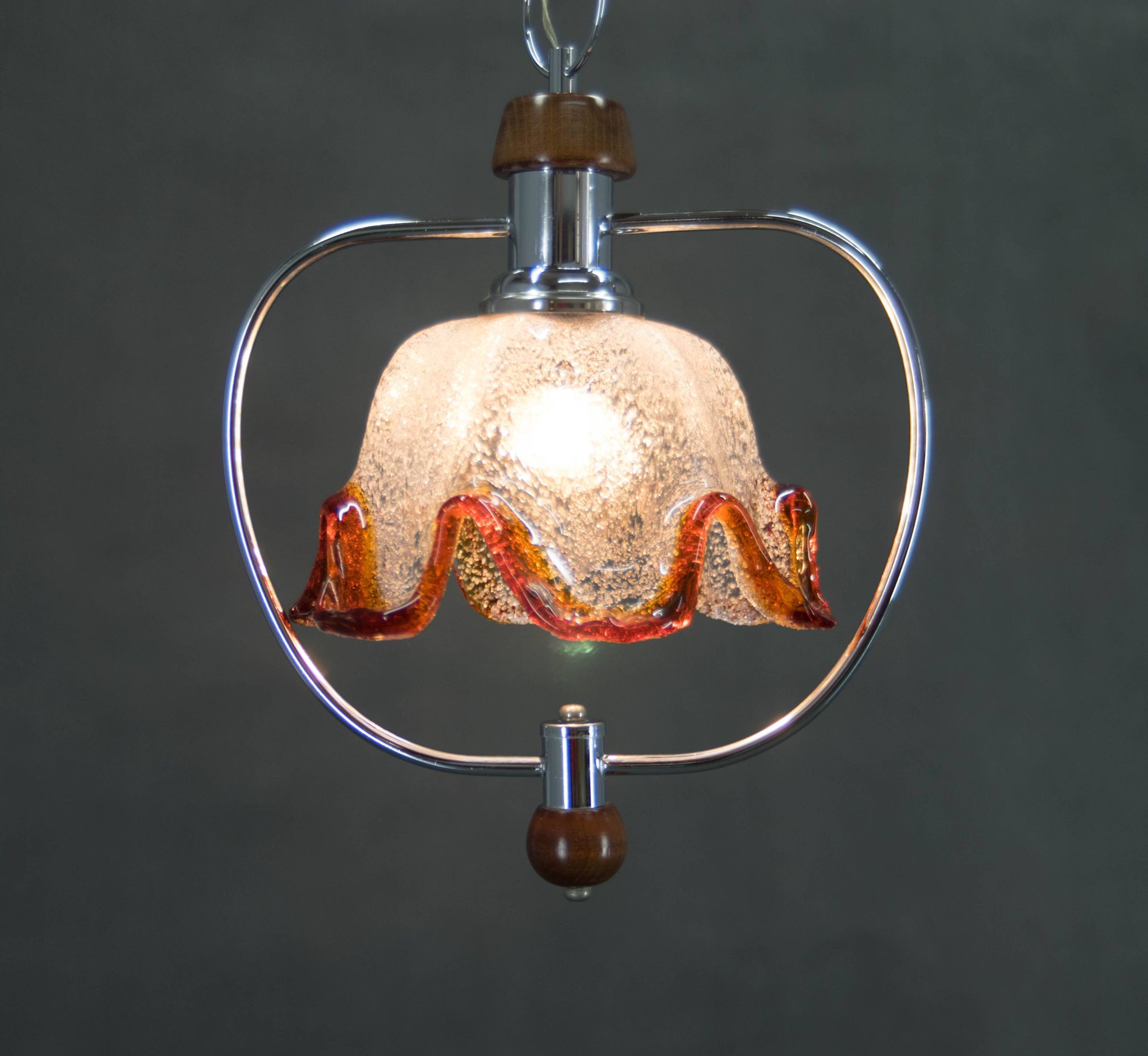 Suspension en verre de Murano, Italie, années 1980