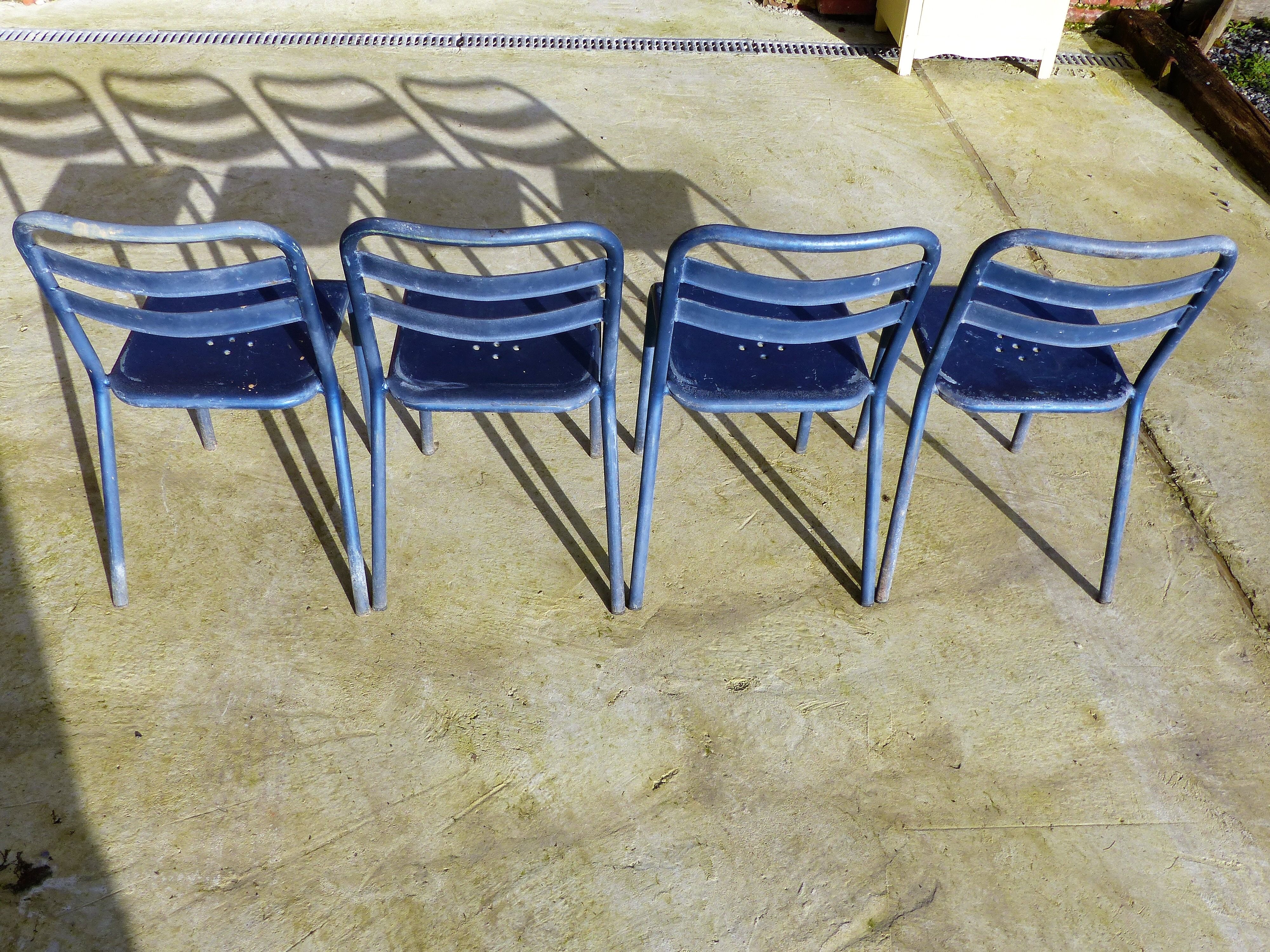 4 vintage bistro chairs