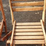 4 teak garden chairs