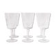 Set of 6 wine glasses - Burgundy - by Zéphir Busine for the Boussu Glassworks 1960s