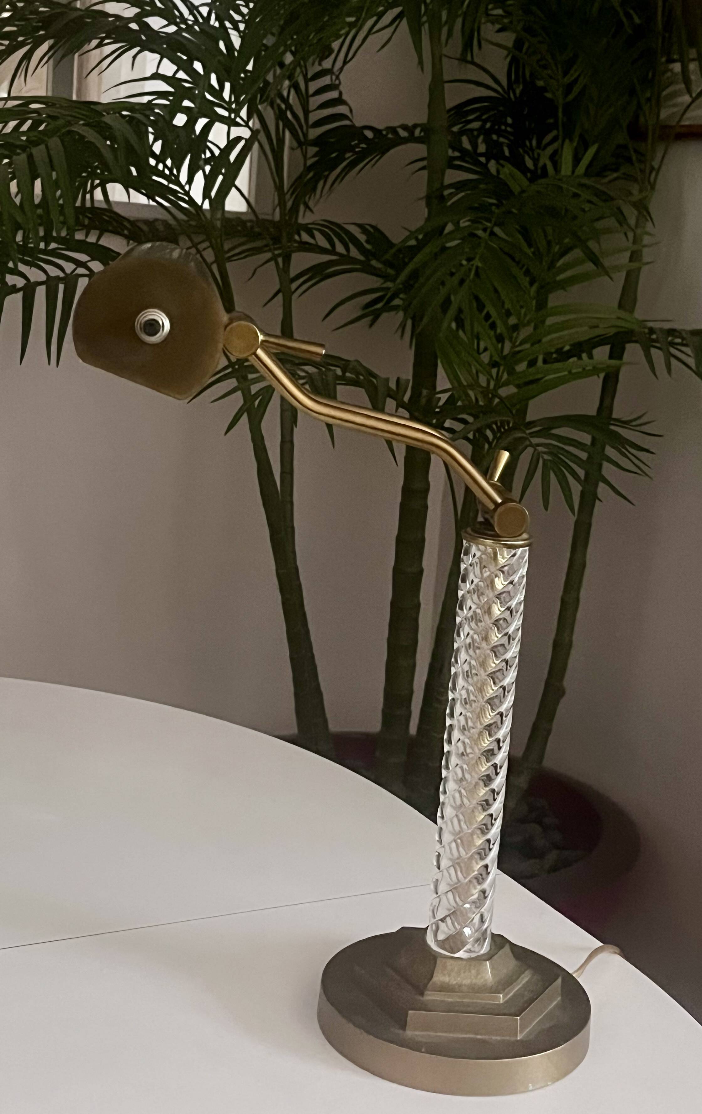 Art Deco desk lamp - vintage notary lamp - Hollywood Regency -