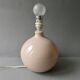 Ceramic lamp, pastel pink, around 1990.