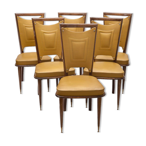Set de 6 chaises art