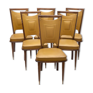 Set de 6 chaises art déco 1940