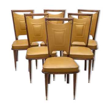 Set de 6 chaises art déco 1940