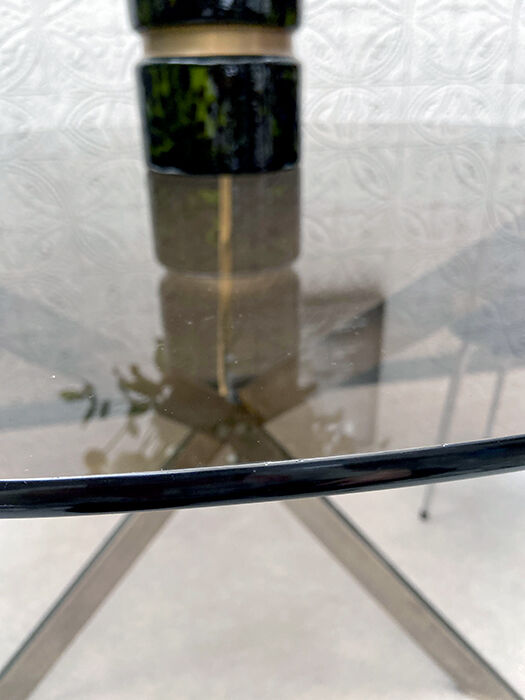 70s Glass roundtable