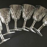 Set of 6 vintage wine glasses