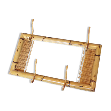 Vintage bamboo wall mounted wardrobe