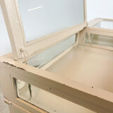 Vintage painted jewellery counter with top display