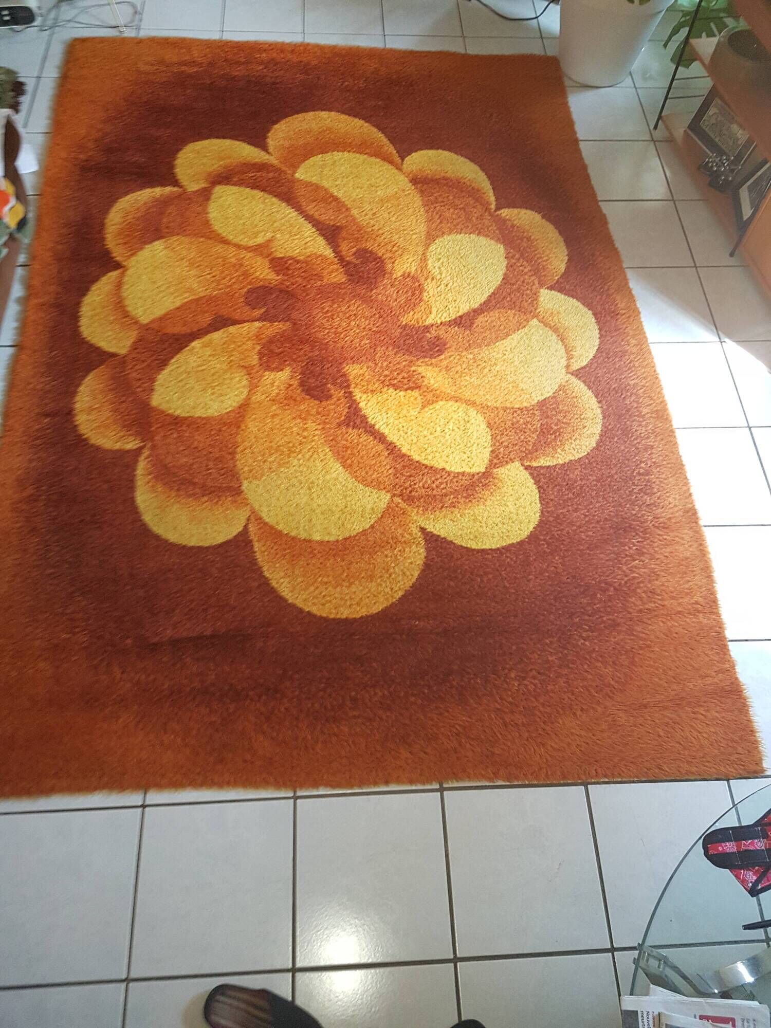 Bergoss rug pure wool 200x300cm years 60/70