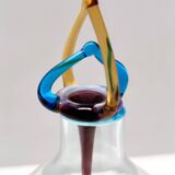 Postmodern Murano Glass Decanter Bottle by Vincenzo Nason, Italy