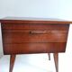 Vintage side table with compass legs