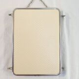 Old vintage barber triptych mirror